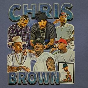 NWOT: Lavender Chris Brown Graphic T-Shirt